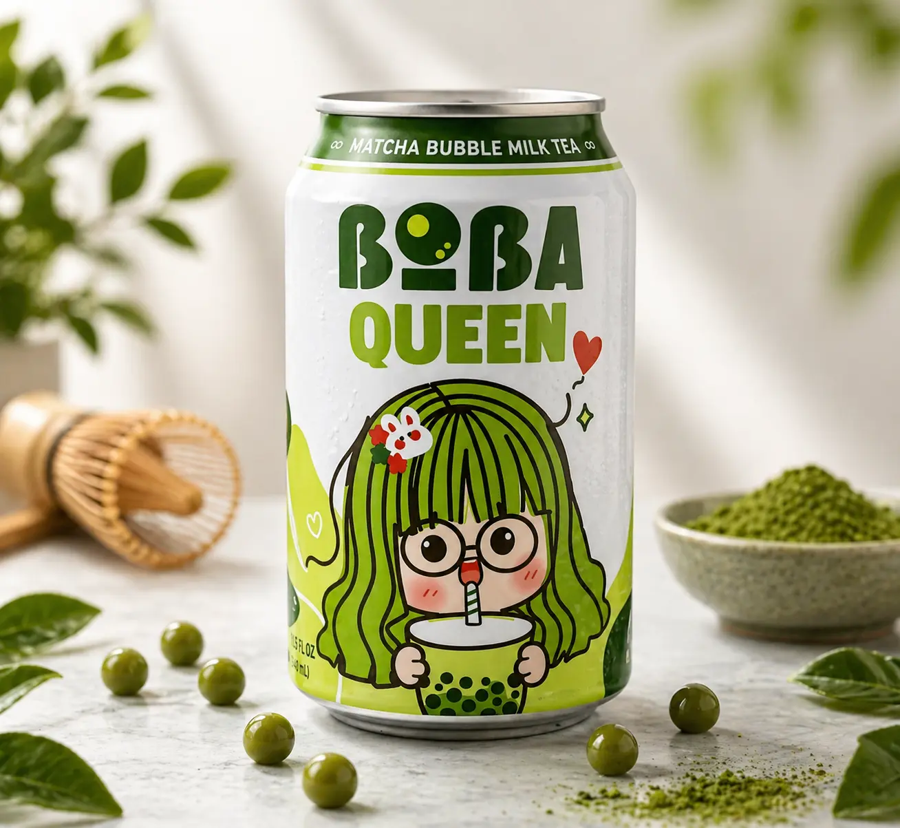 بوبا (Matcha)